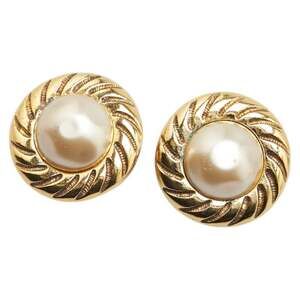 Chanel Clip-On Earrings Pearl #209280C46B